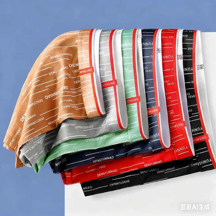 6条男士内裤男人平角裤头纯棉内裆大码男生四角短裤印花底裤衩