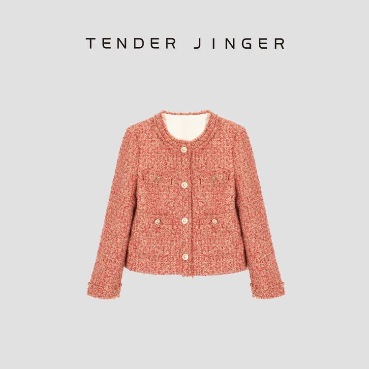 Tender Jinger法式温柔减龄气质小香风外套T53XHJ215J
