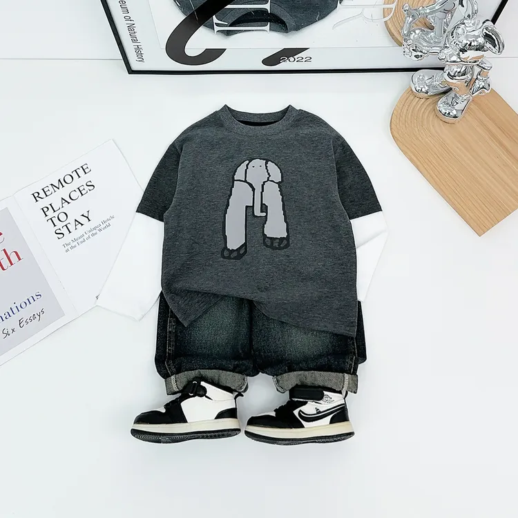 男童长袖T恤2025秋新款秋装儿童秋冬打底衫 FB25305 悠悠童话童装