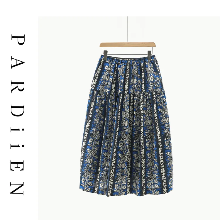 【北总严选】帕迪恩优雅印染半身裙25PD-99160