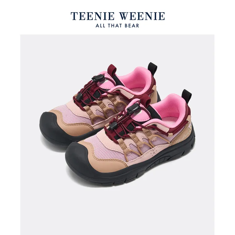 Teenie Weenie童鞋徒步暴走户外鞋软底防滑透气网面春秋款运动鞋