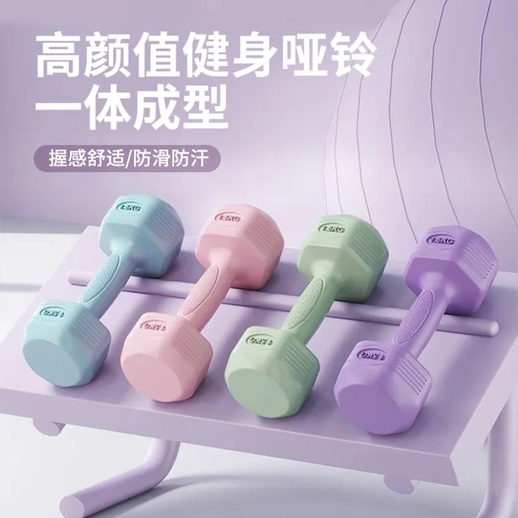 哑铃女士健身器材家用瘦肚子瘦腰杠铃壶铃儿童青少年女小哑铃一对