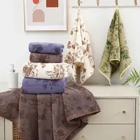 玫瑰洗脸毛巾珊瑚绒超厚吸水柔软不易掉毛包边毛巾洗澡浴巾套装
