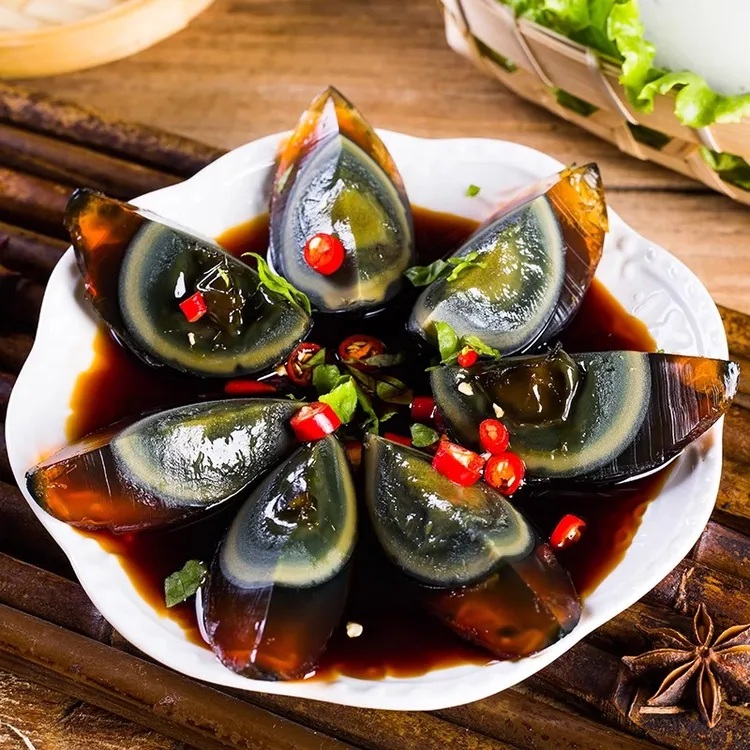 河南10枚20枚大号松花蛋鸭蛋变蛋糖心蛋无铅工艺食品盐皮蛋