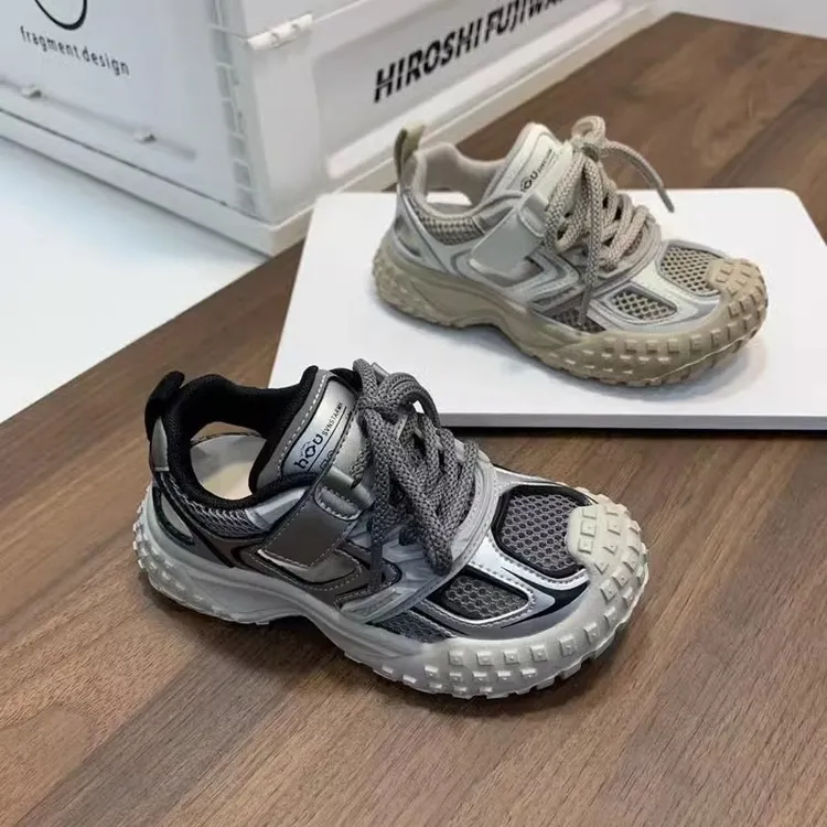 阿童木男童单网运动鞋春夏季轮胎底女童镂空透气儿童跑步鞋子韩范