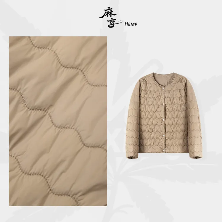 麻享【羊毛热绒服】纯羊毛填充三防面料轻薄耐穿保暖棉服女FSY51383