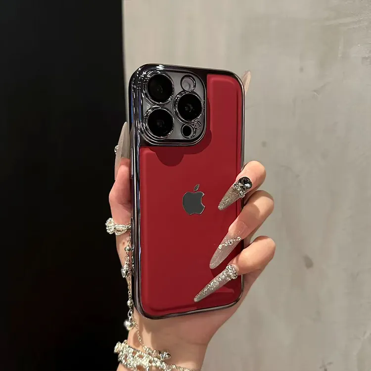 高级全包肤感素皮纹适用iPhone16promax手机壳15苹果14时尚13女12
