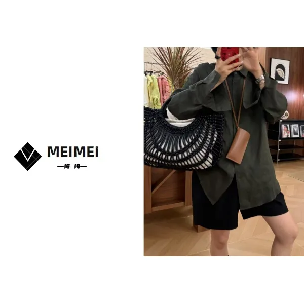 XMM.《度假刚需亚麻衬衣》夏季时尚百搭潮流显瘦遮肉洋气-MM6688991