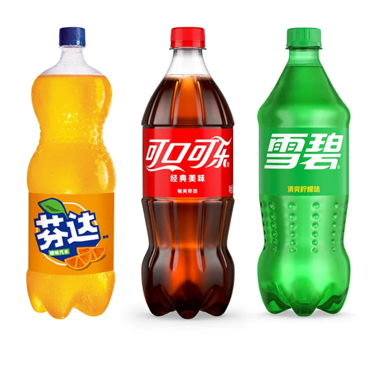 可口可乐/雪碧汽水/芬达888ML瓶装碳酸饮料方便携带解渴清爽冰爽