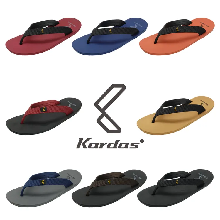 KARDAS泰国进口沙滩人字拖防滑耐磨网红男女情侣夹脚外穿居家拖鞋