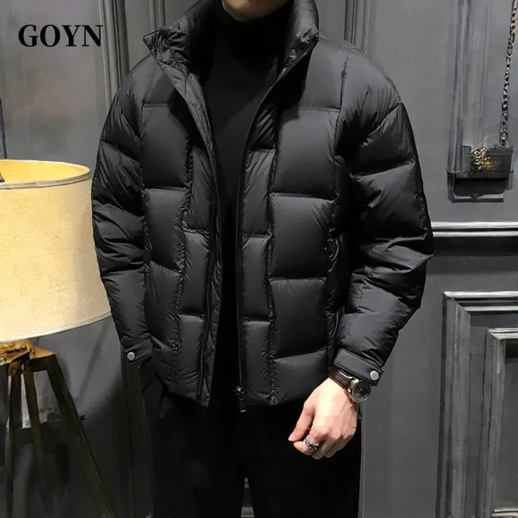 GOYN秋季2025新款高级感爆款商务休闲男士立领加厚男装羽绒服外套