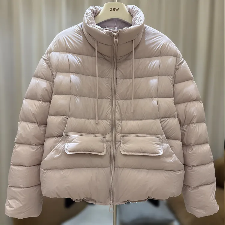 zaw大码女装2025新款羽绒服冬季加厚白鸭绒保暖显瘦胖mm外套25503
