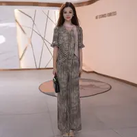 【两件套】春夏季时尚修身气质洋气休闲收腰显瘦减龄女装套裤