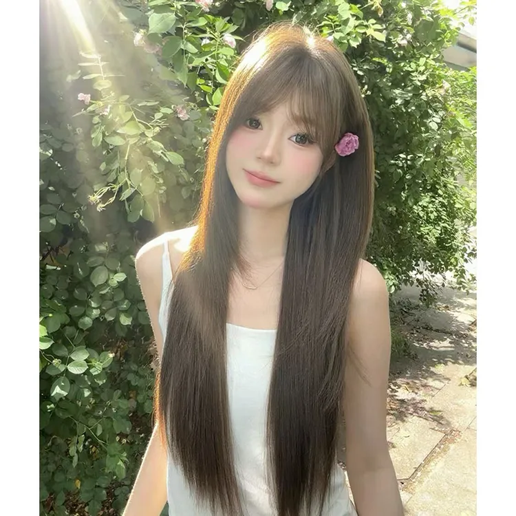 【春野心事】假发女全头套自然蓬松高层次修颜长直发白月光假发套