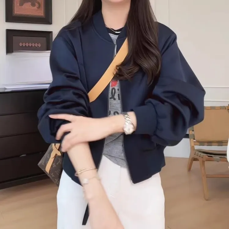 棒球服短外套女款2025春装新款开春轻奢高级感超火减龄夹克上衣潮