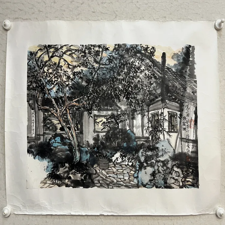 贺成 贺兰山合作山水 尺寸63/43.5