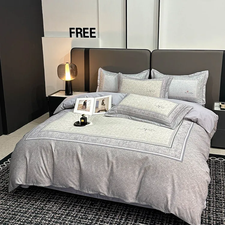 100%纯棉-【新款上线】四季款柔软亲肤斜纹长绒棉数码印花四件套