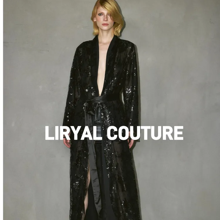 LIRYALCOUTURE手工刺绣烧花蕾丝长袍已申请原创保护盗版必究