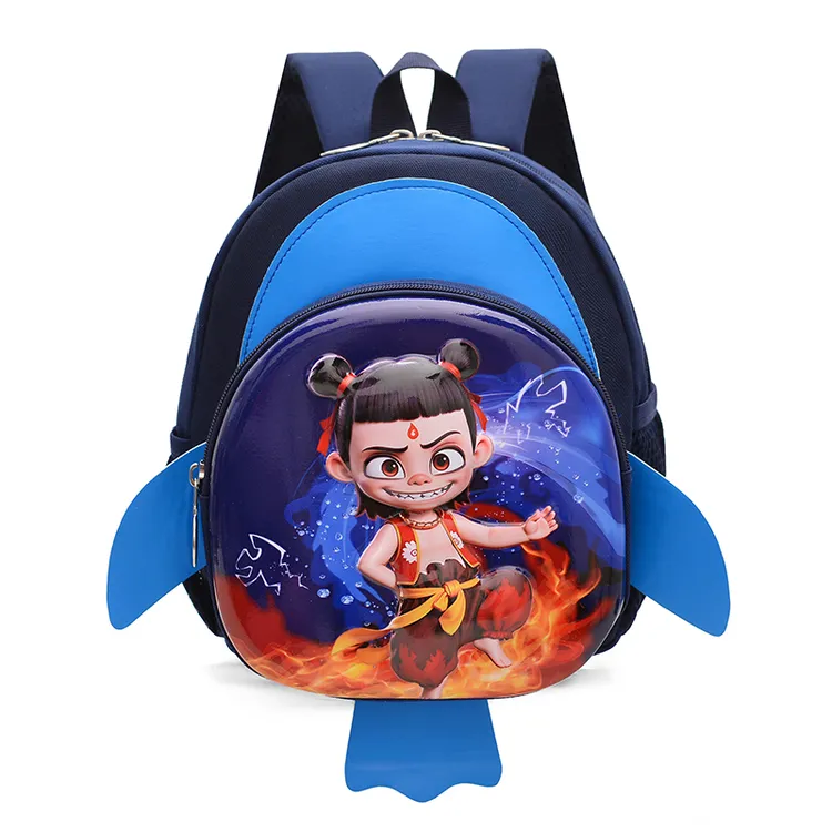 哪吒书包男孩幼儿园小中大班可爱卡通双肩包女童减负护脊儿童背包