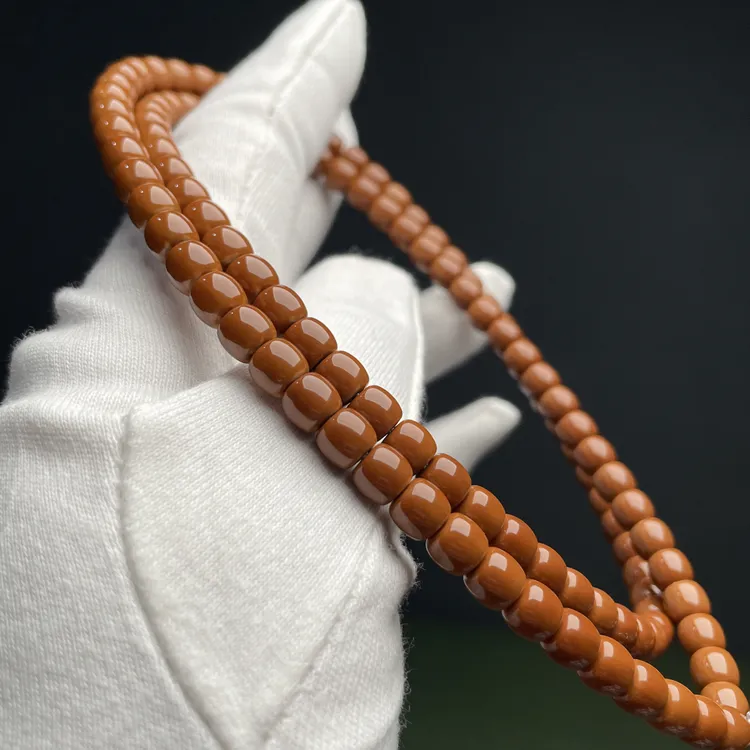 繁花-毕业级 老挝核尖爆红料 正三花 单圈手串和108脖挂