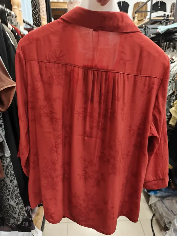 新款时尚妈妈夏季翻领假开衫上衣宽松显瘦中老年女装