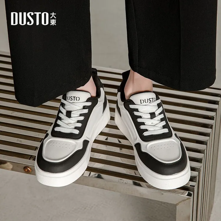大东板鞋男秋季新款厚底增高休闲运动鞋时尚百搭透气韩版潮鞋0212