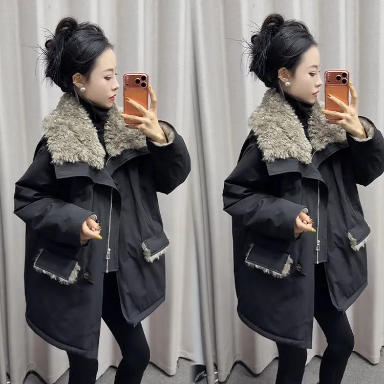 2025秋冬新款时尚显瘦气质网红高档洋气女高级百搭宽松大码派克服