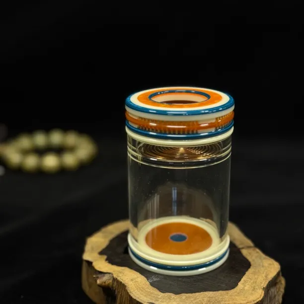 大剑玻璃2025双星底标正品新款天津谭宋三彩双竹窗独眼蝈蝈罐彩色