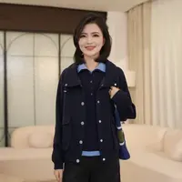 枫竺阿楠anan 休闲通勤立领抽绳卫衣外套出游服装女秋季长袖开衫