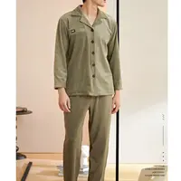 【敏敏】42286 男士海岛绒家居服睡衣套装两件套~X2342286