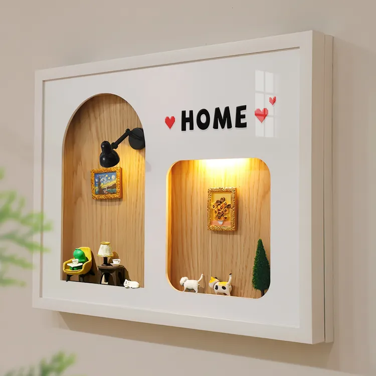 磁吸电表箱装饰画2025新款可diy置物配电箱遮挡挂画治愈卡通壁画