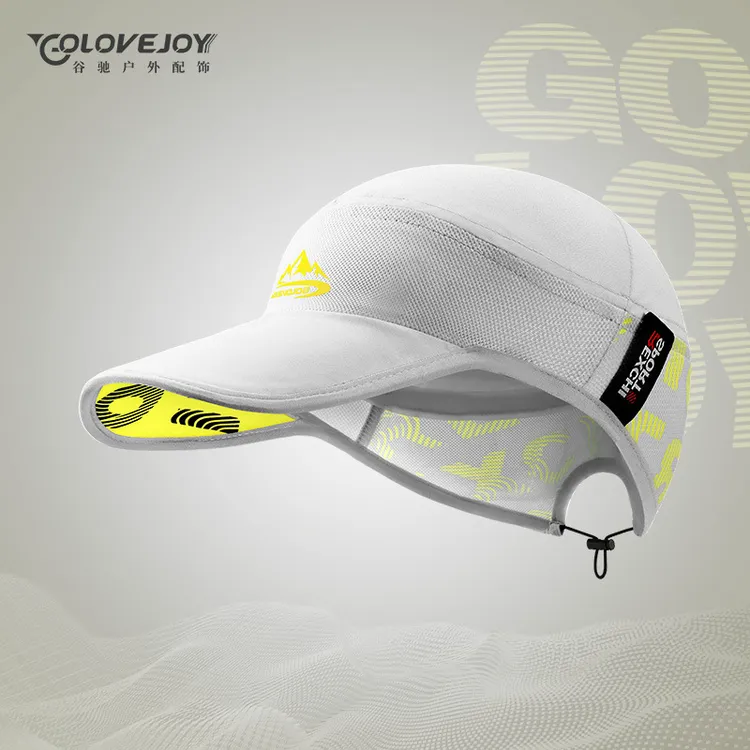 跑步运动帽子夏季帽檐遮阳马拉松训练轻量弹力透气速干网球帽夏天