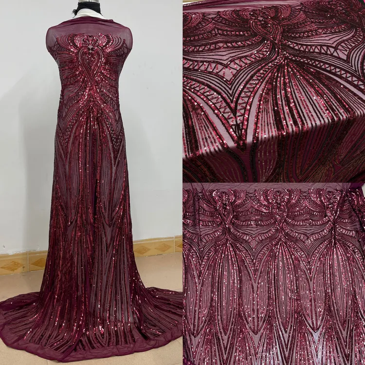 网纱底亮片布料绣片面料舞台走秀设计师裙子礼服装包配饰手工DIY