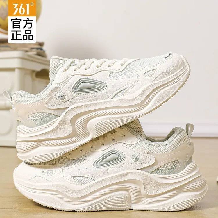 361°女鞋运动鞋冬季网面慢跑鞋时尚潮流运动透气休闲鞋百搭旅游鞋