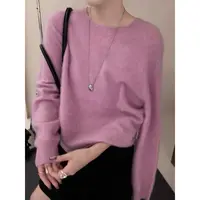 韩系慵懒风软糯毛衣女2025秋季新款宽松显瘦百搭针织衫上衣
