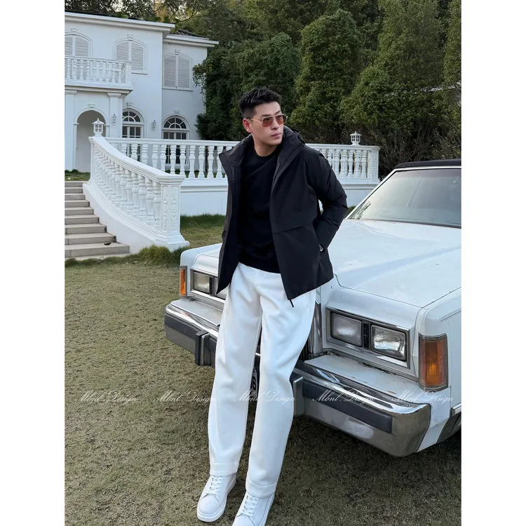 MBNL-F「商鸟羽绒」秦磊男装异型结构拼接剪裁鹅绒服LL-WYR7002