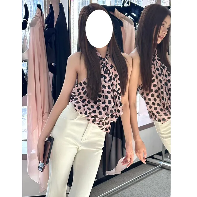 美式辣妹性感2025春夏新款豹纹无袖气质上衣配显瘦高腰设计休闲裤