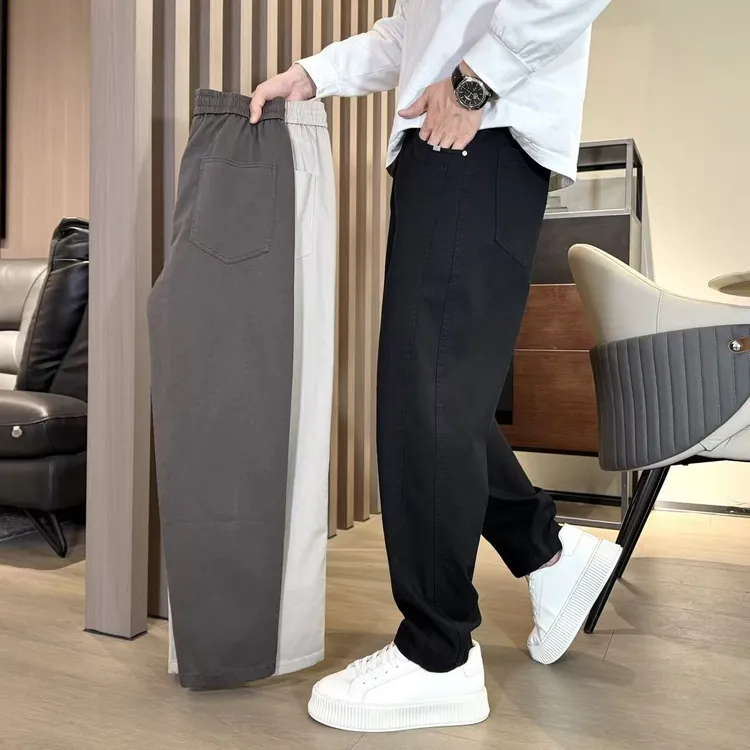  M58#秋冬季新款休闲裤纯色极简风宽松百搭时尚直筒裤