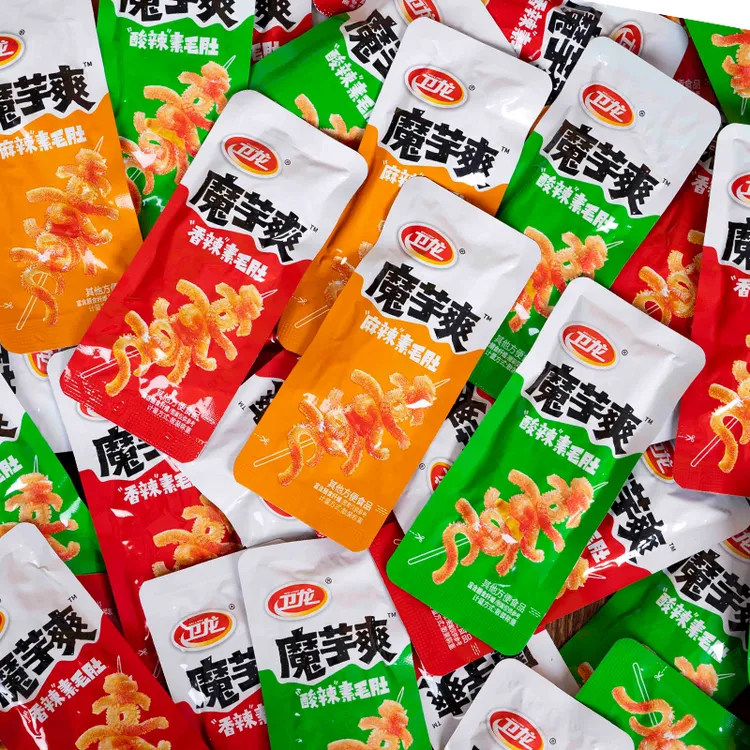 卫龙魔芋爽500g散装称重香辣素毛肚麻辣味酸辣解馋休闲零食