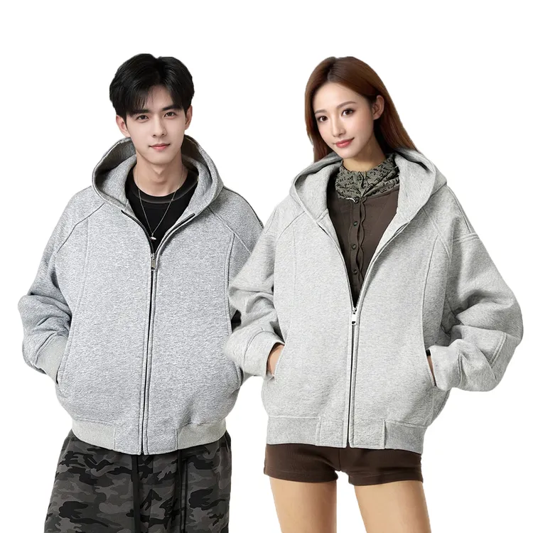 cleanfit解构分割设计外套男高街boxy版型空气层拼接短款情侣开衫