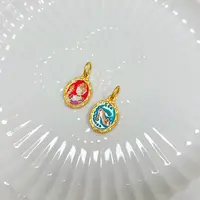 铜合金吊坠 XL-552彩色民族风可爱仙蒂公主吊坠