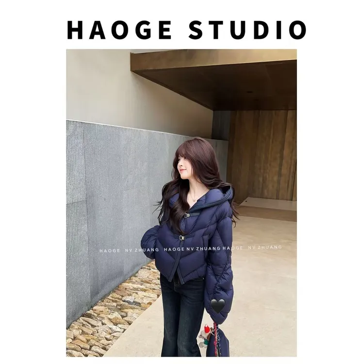 浩哥严选●软欧包HGQ5YRF4217A羽绒服预时尚短款连帽百搭秋冬保暖