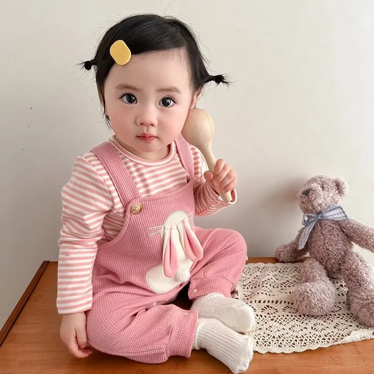 巴拉巴拉云朵【品质断码】婴儿衣服宝宝秋装3-12个月超萌连体背带裤
