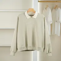 麦迪尚品【夕Y】50909217 秋季时尚假两件套头卫衣品牌女装