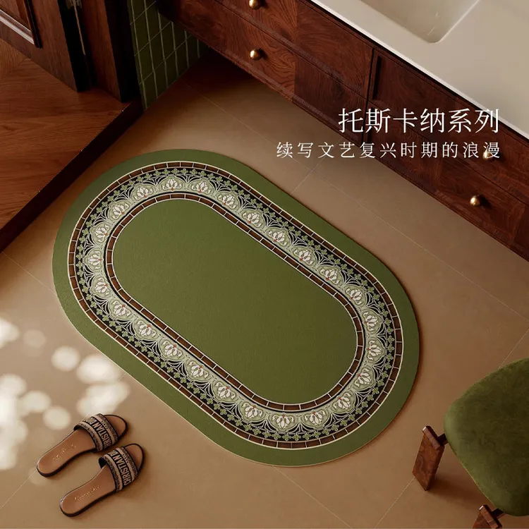 范居托斯卡纳美式浴室地垫吸水速干脚垫防滑防摔洗手间家用脚垫