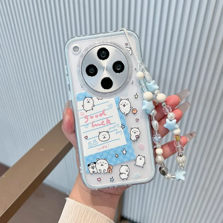 二合一可爱熊标签适用苹果手机壳新款华为荣耀vivo小米oppo防摔