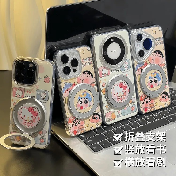 蜡笔小新KT适用于苹果iqoo华为oppo小米15vivo一加荣耀手机防摔壳