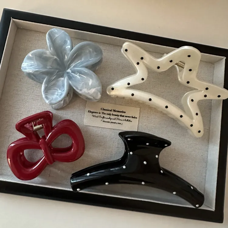 发卡小抓夹气质森系复古风简约风发饰日韩女头饰复古抓夹发夹夹子