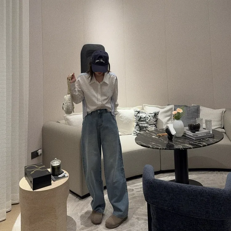 BETTER JOELAY -【过江和川】高级感牛仔裤水洗时尚简约宽松JG9600