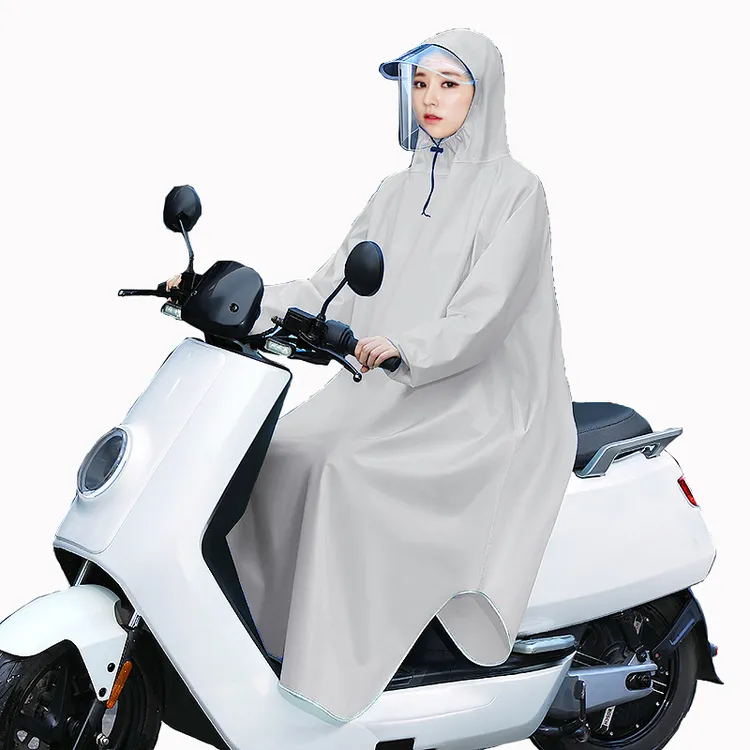 有袖雨衣电动车摩托车通用加大加厚男女单人骑行全身防暴雨雨披